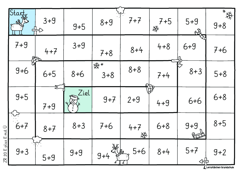 Würfelspiel ZR 20 plus mit Übergang